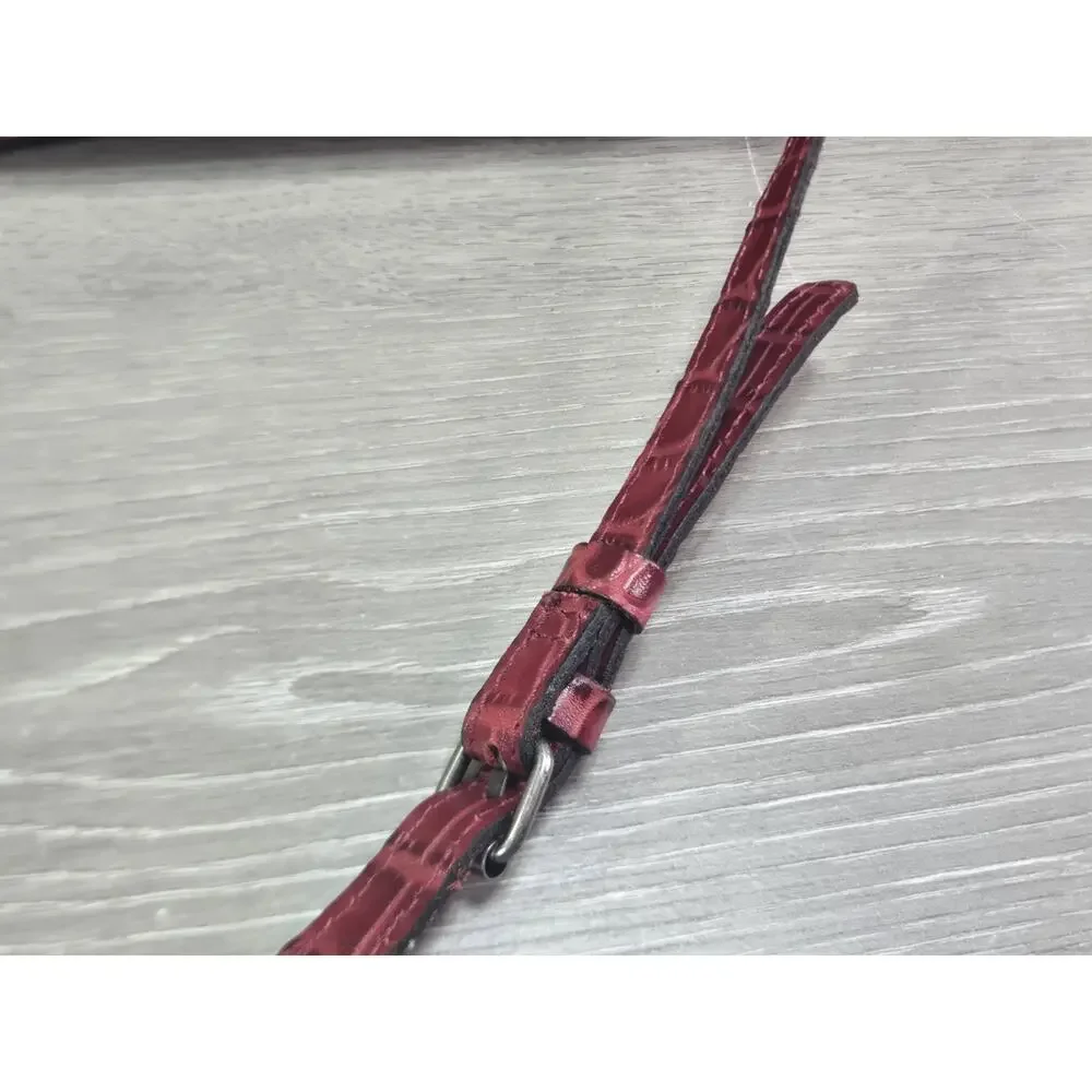 Patricia Nash Tauriana Leather Crossbody Organizer RED Leather